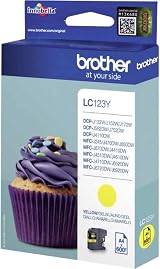 Brother LC123Y Yellow Inkjet Cartridge High Yield Genuine