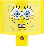 Jasco Nickelodeon SpongeBob SquarePants Automatic LED Night Light, Wraparound Shade, 13359