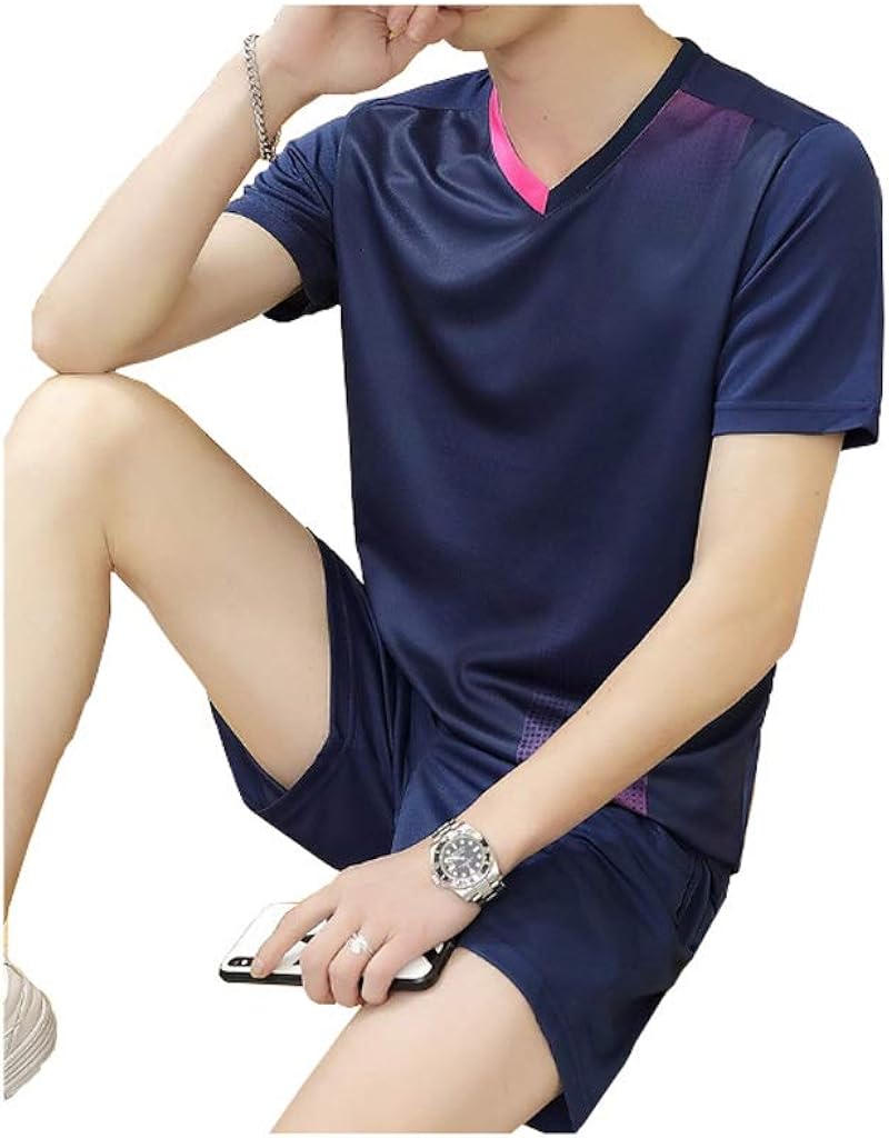 Men's Casual Set Sports Suit Outdoor Casual Wear TwoPiece Short