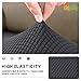 Easy-Going Stretch Loveseat Cushion Cover Sofa Cushion Furniture Protector Sofa Seat Sofa Slipcover Sofa Cover Soft Flexibility with Elastic Bottom(Loveseat Cushion, Dark Gray)