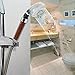 Hand Held Filtered Shower Head (Clear) - 4 Filter Spray Settings for a Full Spa Experience