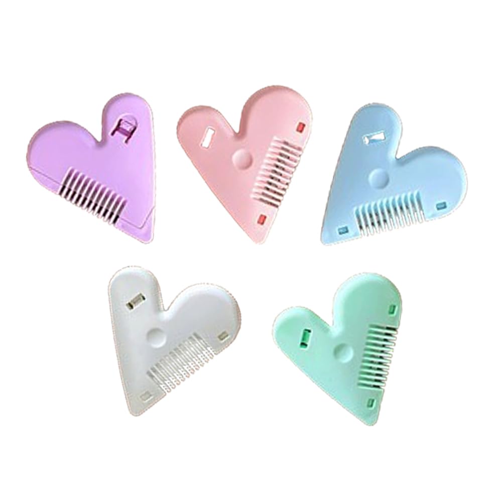 LAKYMIE 5Pcs Split End Trimmer Hair Razor Comb Hair Cutting Comb Split End Remover Hairdresser Thinning Comb for Hair Cutting and Styling