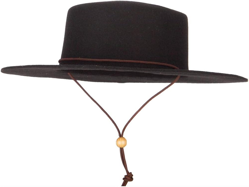 Jeanne Simmons Women's Wool Felt Suede Chin Cord Stiff Brim Bolero