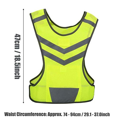 VGEBY1 Sport Vest, Breathable Polyester Mesh Reflective Vest for Running Cycling Walking