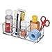 mDesign Bathroom Medicine Cabinet Organizer, for Tweezers, Medical Supplies, Contact Lenses, Cotton Balls - Clear