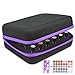 Essential Oils Carrying Case for 30 Bottles, Hard Shell 5/10/15 ML Essential Oils Bottles Travel Storage Case Organizer with EO Bottle Opener and 384 Stickers by Boulou