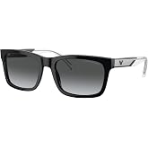 Emporio Armani mens Ea4224 Rectangular Sunglasses