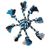 Zanies Crazy Eight Rope Dog Toys, Blue