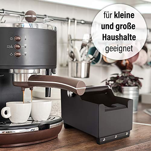 MELOX - XL 2-in-1 Abschlagbehälter für Siebträger mit Tamper-Station Edelstahl - Kaffee & Espresso Siebträger Abklopf… – Bild 7