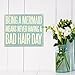 JennyGems Being a Mermaid Means Never Having a Bad Hair Day Wooden Sign, Mermaid Wall Hanging and Table Decor