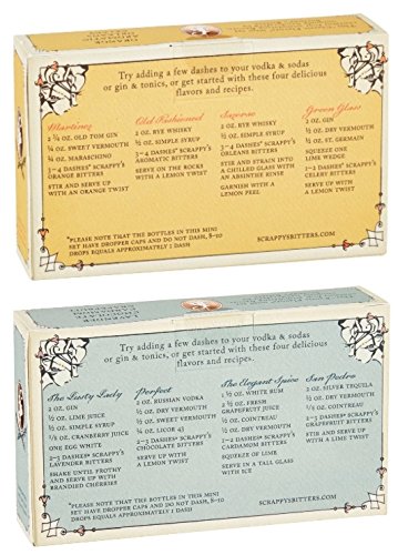 Scrappy's Bitters Classic and Exotic Set Bundle - Organic Ingredients, Finest Herbs and Zests, No Extracts, Artificial Flavors, Chemicals or Dyes. Made in the USA