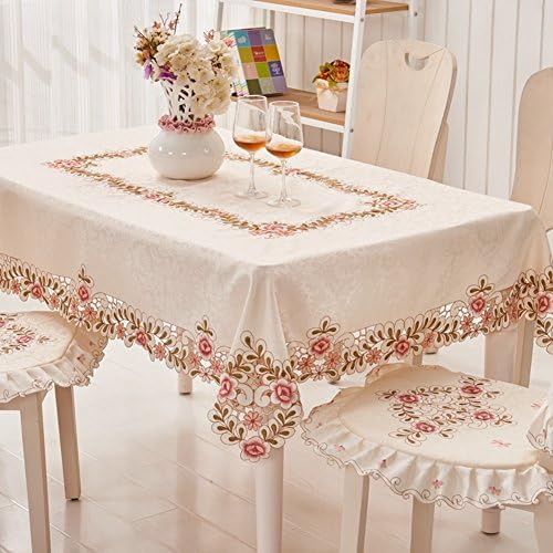 GXX Pastoral embroidered fabric table cloth/ European-style tablecloths/ table cloth-A 57x57cm(22x22inch)
