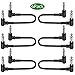 Luvay 6-Pack Guitar Patch Cables, Guitar Effect Pedal Cables (length: 6inch)