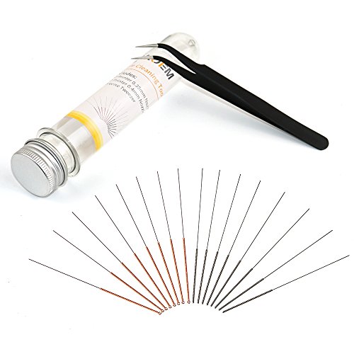 17Sets 3D Printer Nozzle Needle Cleaning Kit, 0.4mm/0.35mm Needles and