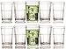 Circleware HUGE Set of 10 Drinking Glasses Set, 7 Ounce, Limited 