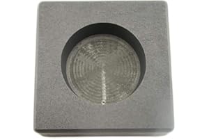 MAKE YOUR OWN GOLD BARS 10 oz Round Gold Bar High Density Graphite Ingot Mold - Silver Copper Bar Coin