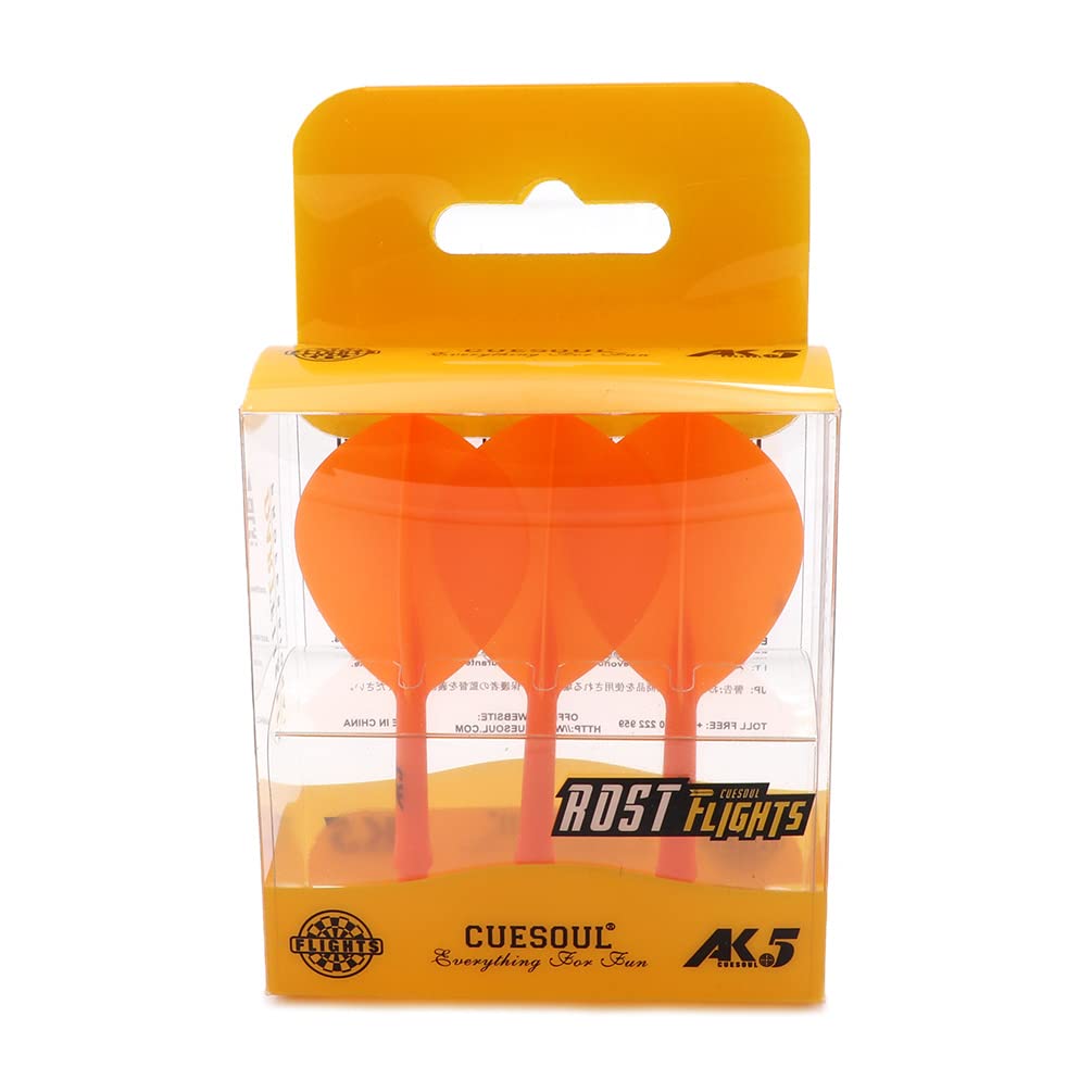 CUESOUL ROST Personalized Integrated Darts Shafts and Darts Flights Pear-Teardrop Shape,Set of 3 pcs (CSAK-510SDSYS)
