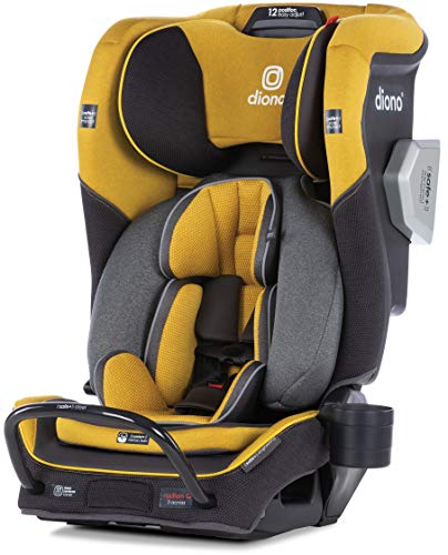 Diono Radian 3QXT Latch, All-in-One Convertible Car Seat, Yellow Mineral