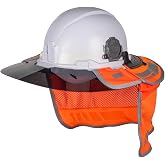 Klein Tools Flame-Resistant Full-Brim Sombrero, Outdoor Sun Hat with Neck Shade, Hard Hat Accessory