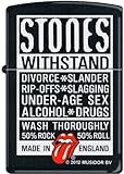 2013N ZIPPO Rolling Stones Withstand 218 Black Matte