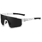 JASONKING Polarized Sports Sunglasses with Mirrored Shield Lens running hiking biking UV400 Protection Big Frame Goggles