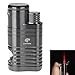 COHIBA Windproof Lighter Gas Lighter Cigarette Lighter Torch Jet Flame Refillable Inflatable Four Flame Lighter Cigar Lighter D0105