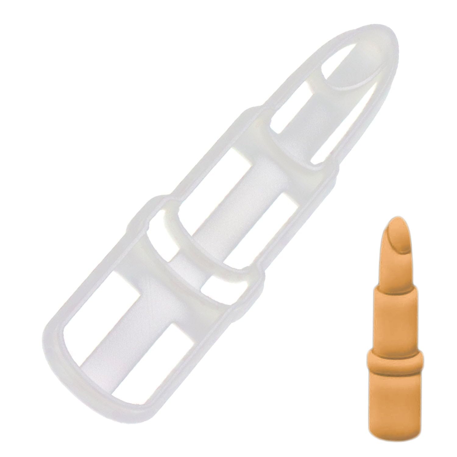 BAKERLOGY Lipstick Cookie Cutter - Detailed Biscuit Cutter Design for Baking and Crafts, Ideal on Fondant, Dough, Clay