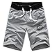 Bestpriceam® Men's Cotton Shorts Pants Gym Shorts Casual (L, Grey)