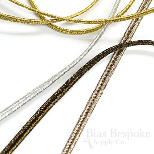ALIK 4mm Dull Gold Bullion Soutache Braid: 5 Yards
