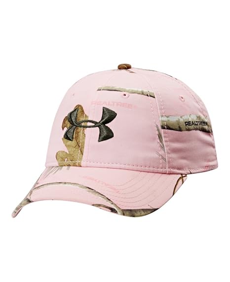 pink camo under armour hat