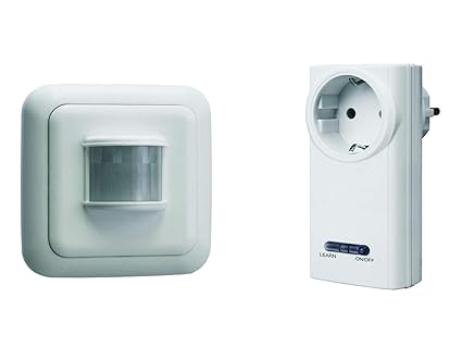 Radio interruptor SET=enchufe de control remoto + detector de movimiento, para Leuchten y