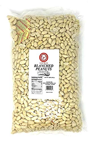 Yume 10lb unsalted blanched peanuts, raw, vacuum packed freshness, great for peanut butter, brittle, snacks! Skinned and shelled. Perfect as feed for squirrels, crows, birds, chipmunk