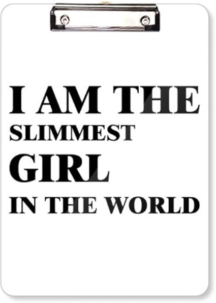 Amazon 私はamthe細い女の子 フラットヘッドフォルダーライティングパッドテストa4 クリップファイル ボード 文房具 オフィス用品