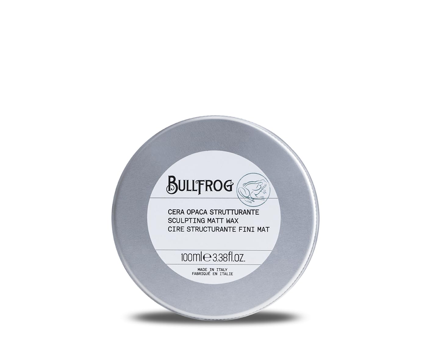 Bullfrog Matte Structuring Wax: Hair Wax, Medium-Strong Hold, Defines and Styles Without Residue, 68.1% Natural Ingredients, 100 ml