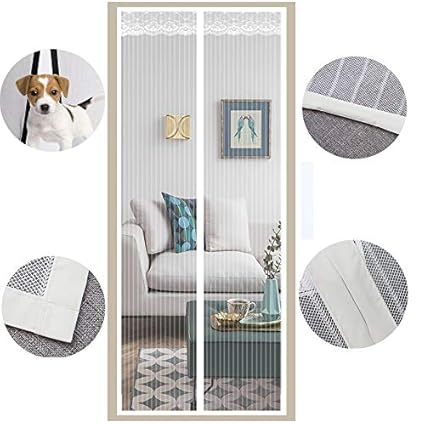 Bwbw Fly Screens For Doors 34 82 Inch Door Fly Screen Magnetic Fly