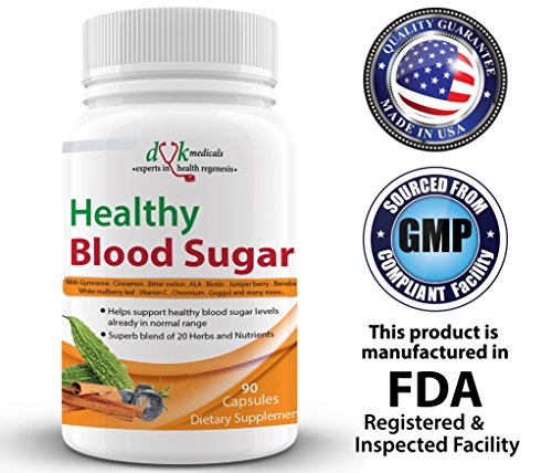 Healthy Blood Sugar Supplement from DVK Medicals- Formulated to Help Maintain Healthy Blood Sugar Levels. 90 Count. - Thumbnail 2