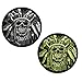 SpaceAuto Bundle 2 Pieces Death Skull War Chief USA Indian Army Military Tactical Morale Desert Badge Hook & Loop Embroidery Patch 3.5