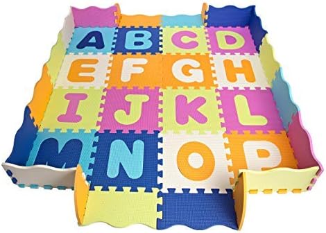 Baby Play Mat with Fence, foam letters 