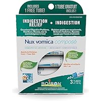 Boiron Nux Vomica Compose, Homeopathic Medicine for indigestion Relief, Digestive Problems, Heartburn, and Nausea from Overin