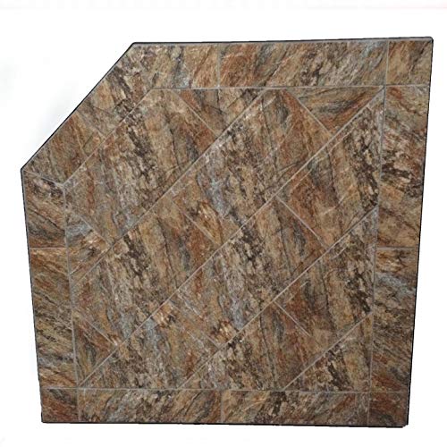 Dreffco 40" x 40" Canyon Woodstove or Pellet Stove Protective Corner Hearth Pad