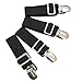4pcs/set Bed Sheet Clips Straps Suspenders Black Adjustable Corner Holder Elastic Fasteners Mattress Pad Cover Fitted Sheet Grippers