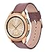 V-MORO Leather Strap Compatible with Galaxy Watch 42mm Bands Soft Leather Replacement (Dark Brown)