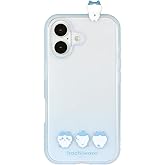 グルマンディーズ(Gourmandise) Gourmandies Chiikawa Frame IIIIfit Clear iPhone16 Compatible Case Hachiware CK-59B