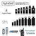 Gearproz HydroCord Handle for Hydro Flask Water Bottles, Wide Mouth Hydroflask 1.0, Iron Flask, Thermoflask and Takeya Reusable Water Bottles, Paracord Survival Strap, 25 Colors (White)