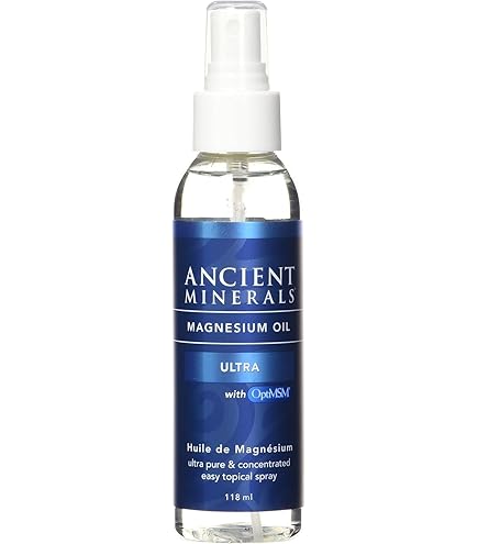 Ancient Minerals Magnesium Oil Spray with OptiMSM Support