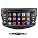 hizpo Rear view Backup Camera Compatible for Toyota RAV4 2006 2007 2008 2009 2010 2011 2012 In Dash Double 2 Din Radio Touch Screen GPS DVD Navigation Bluetooth Hands free Steering Wheel Control