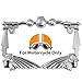 3D Handle Bar Indian Chief Chrome Metal Motorcycle License Plate Frame