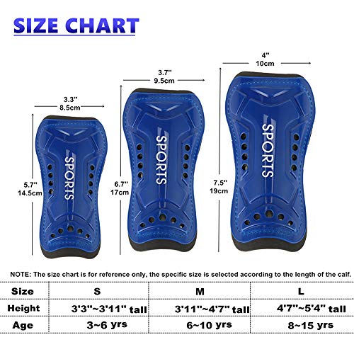 unkonwn Antoyo Shin Guards Soccer Youth/Shin Guards Soccer Adult, Lightweight Breathable Boys Shin Guards Soccer Youth Necessary Football Equipment Soccer Shin Guards for Safety-White-m - Thumbnail 5