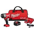 Milwaukee 2967-21B M18 FUEL 18V Lithium-Ion Brushless Cordless 1/2 in. Impact Wrench w/Friction Ring Kit w/One 5.0 Ah Battery and Bag.