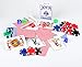 Joyin Toy 12 Decks Poker Size, Regular Index Playing Cards (6 Red/6 Blue) with Poker Chips and Dice